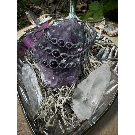 Amethyst Bracelet - Grey