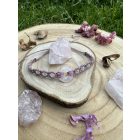 Rose Quartz Donut Bracelet - Mauve