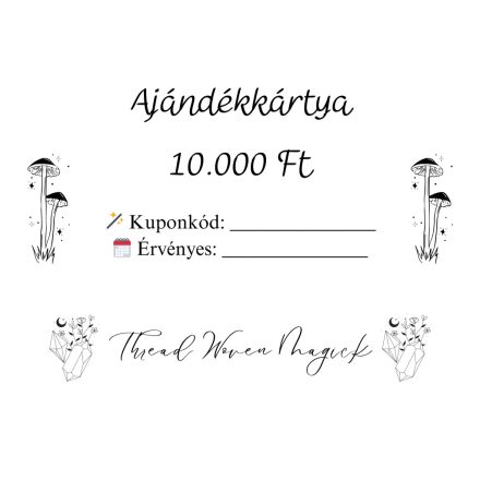 10.000 Ft ajándékkártya