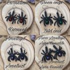 Spider earrings - select your gemstone