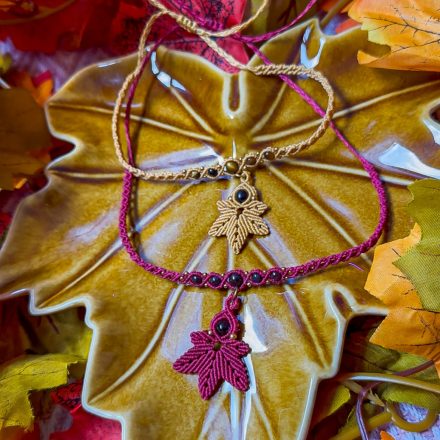 Maple Leaf Choker necklace