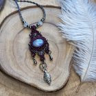 Moonstone Talisman with Goddess Ornament