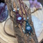 Moonstone Talisman with Goddess Ornament