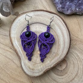 Arwen fülbevaló - lila