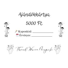 5000 Ft ajándékkártya