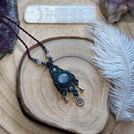 Moonstone Talisman with Spiral Ornament