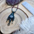 Moonstone Talisman with Spiral Ornament