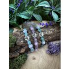 Namaste - Bracelets with Kunzite and Aquamarine beads in 3 Colors