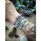 Namaste - Bracelets with Kunzite and Aquamarine beads in 3 Colors