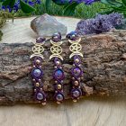 Wicca - Triple Moon Goddess Bracelet - gold