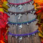 Mushroom choker necklaces