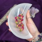 Selenite Moon Bowl - Large (14cm)